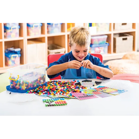 Teachables Round Pegs Set - Includes 20 Boards & Pattern Cards - Modern Teaching Aids NZ