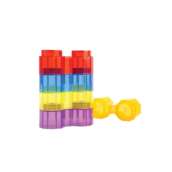 Translucent Twin Blocks - 48 pieces - Modern Teaching Aids NZ