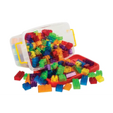 Teachables - Large Translucent Building Blocks - 180  Pieces - Modern Teaching Aids NZ