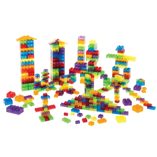 Teachables - Large Translucent Building Blocks - 180  Pieces - Modern Teaching Aids NZ