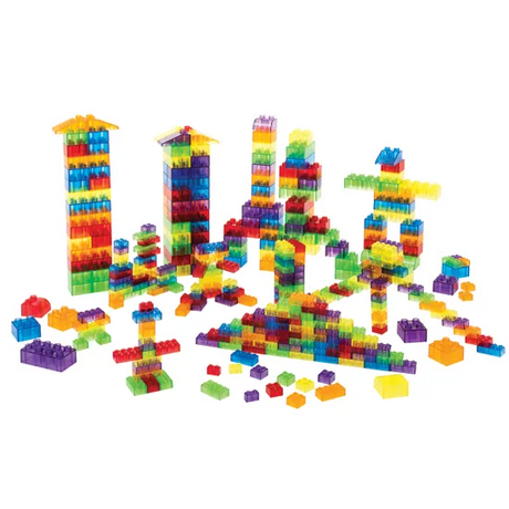 Teachables - Large Translucent Building Blocks - 180  Pieces - Modern Teaching Aids NZ