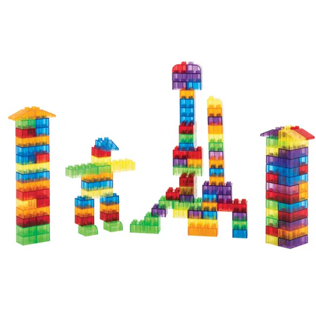 Teachables - Large Translucent Building Blocks - 180  Pieces - Modern Teaching Aids NZ