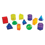 Teachables Large Translucent Geometric Shapes - 12 Pieces - Modern Teaching Aids NZ