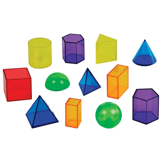 Teachables Translucent Geometric Shapes - Class Set - Modern Teaching Aids NZ