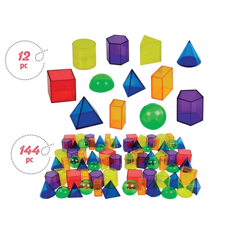 Teachables Translucent Geometric Shapes - Class Set - Modern Teaching Aids NZ