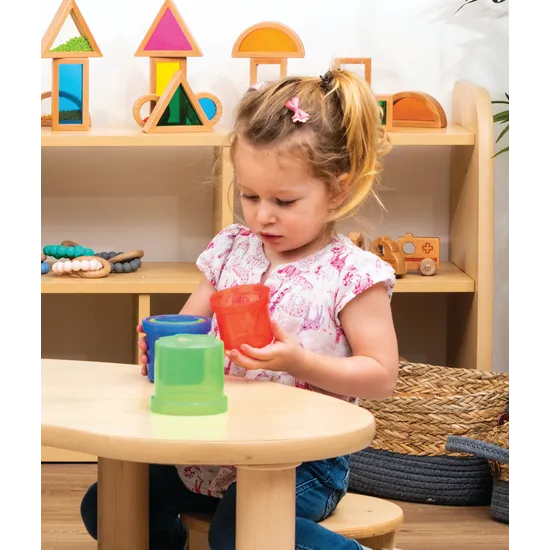 Max & Rosie Translucent Stacking Cups - Set of 9 - Modern Teaching Aids NZ