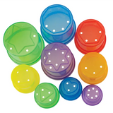 Max & Rosie Translucent Stacking Cups - Set of 9 - Modern Teaching Aids NZ