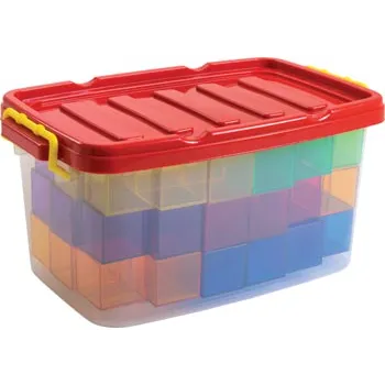 Teachables - Transparent Coloured Blocks - 60  Pieces - Modern Teaching Aids NZ