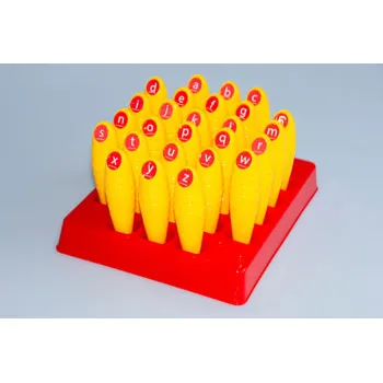 Stamping Sticks Lowercase Letters in Tray - Modern Teaching Aids NZ