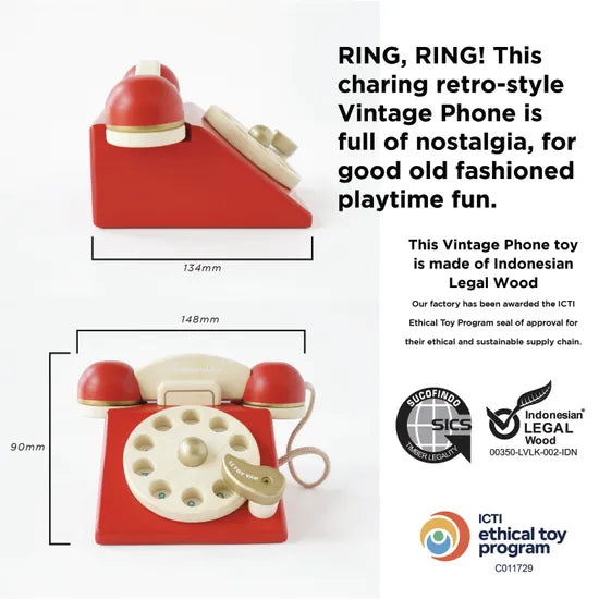 Honeybake Vintage Phone - Modern Teaching Aids NZ