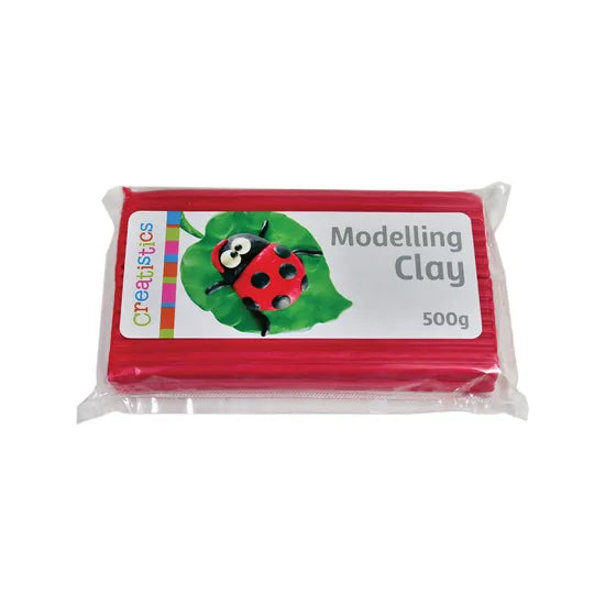 Creatistics Modelling Clay - Red 500g Pack - Modern Teaching Aids NZ