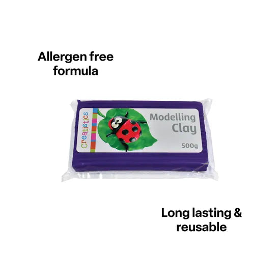Creatistics Modelling Clay - Purple 500g Pack - Modern Teaching Aids NZ