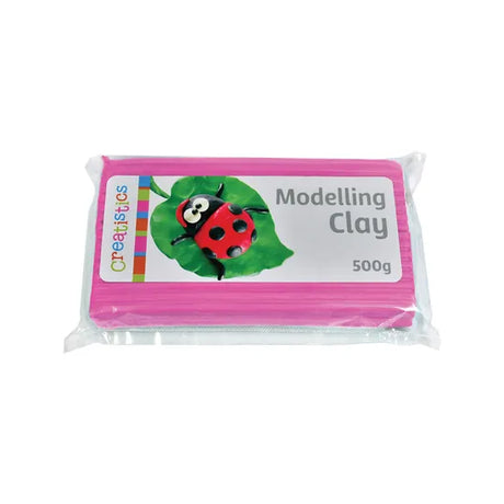 Creatistics Modelling Clay - Pink 500g Pack - Modern Teaching Aids NZ