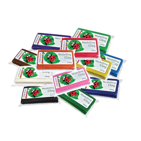 Creatistics Modelling Clay - Pack of 12 + Tools
