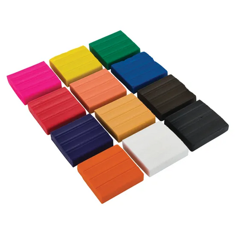 Oven Bake Polymer Clay - Pack of 12 - Modern Teaching Aids NZ