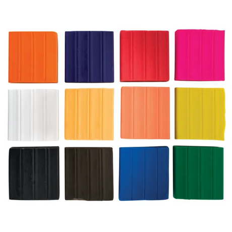 Oven Bake Polymer Clay - Pack of 12 - Modern Teaching Aids NZ