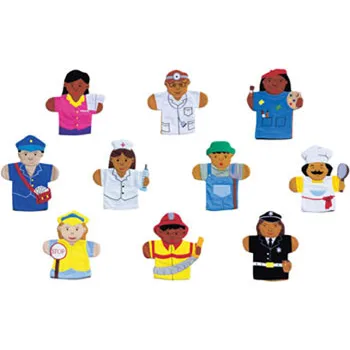 Careers Hand Puppets 10 Pieces - Modern Teaching Aids NZ