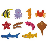 Sea Creatures Felt Pieces 10 Pieces - Modern Teaching Aids NZ