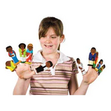 African Family and Friends Finger Puppets -10pc - Modern Teaching Aids NZ