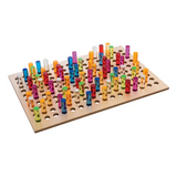 Teachables - Wooden Peg Board Kit - 211  Pieces - A3