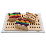 Teachables - Wooden Peg Board Kit - 211  Pieces - A3