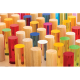 Teachables - Wooden Cylinder Pegs - 70 pieces - Modern Teaching Aids NZ