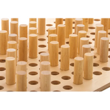 Teachables - Wooden Cylinder Pegs - 70 pieces - Modern Teaching Aids NZ