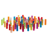 Teachables - Acrylic Coloured Cylinders - 70  Pieces - Modern Teaching Aids NZ