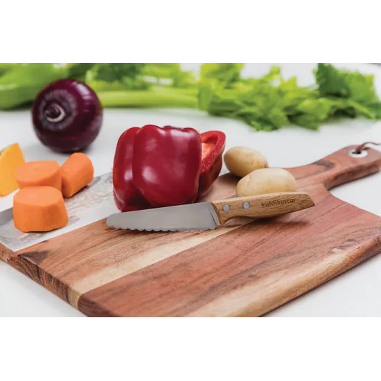 Kiddikutter Child Safe Knife Wooden Handle - Modern Teaching Aids NZ