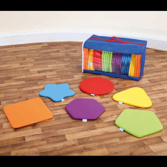 Kit for Kids - Rainbow Floor Seats & Carry Bag - Set of 32 - Modern Teaching Aids NZ