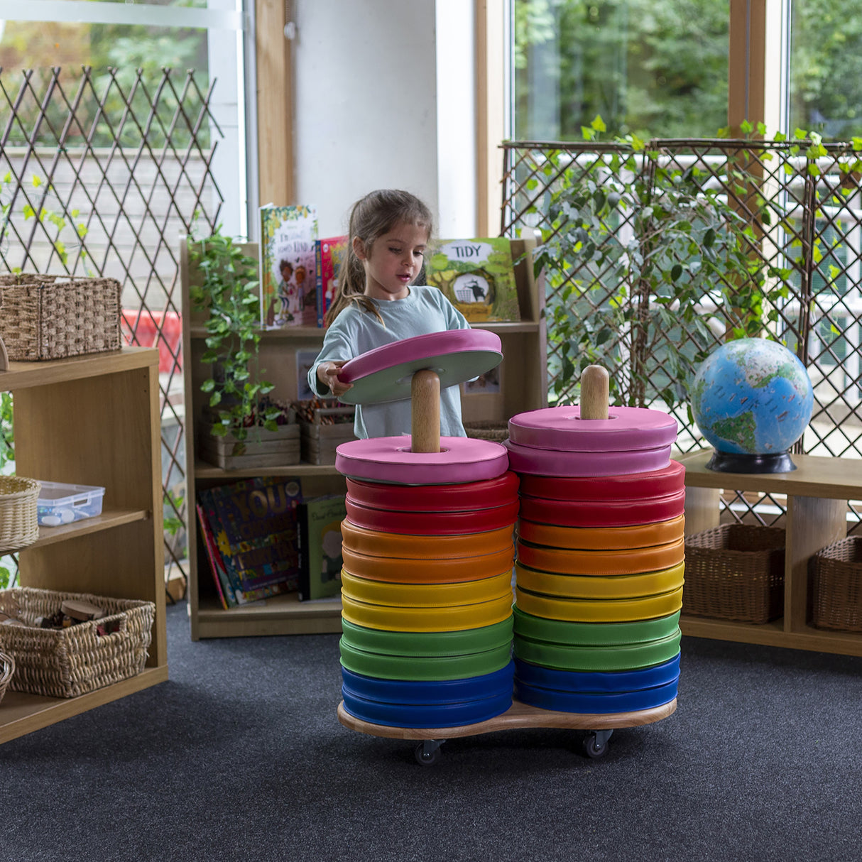 Kit for Kids Donut Cushions and Trolley - Set of 25