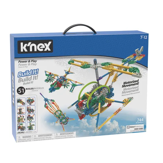 knex - Power & Play Motorized 529 pieces 50 builds - Modern Teaching Aids NZ