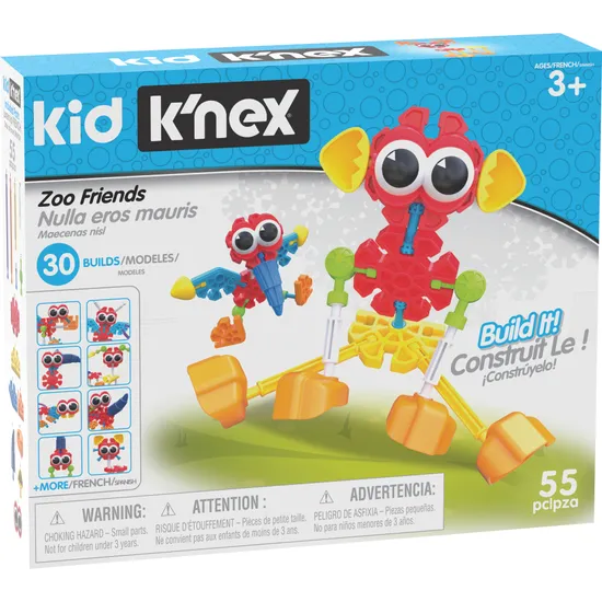 knex - Zoo Friends 55 pieces 30 builds - Modern Teaching Aids NZ