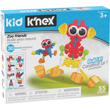knex - Zoo Friends 55 pieces 30 builds - Modern Teaching Aids NZ