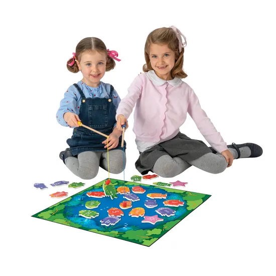 Wooden Magnetic Number Fishing Game - Set of 20 - Modern Teaching Aids NZ