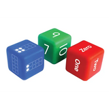 Tens Frame, Number & Name Dice - Set of 6 - Modern Teaching Aids NZ