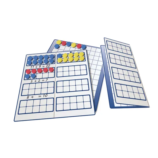 Magnetic Tens-Frame Board & Counters - Modern Teaching Aids NZ