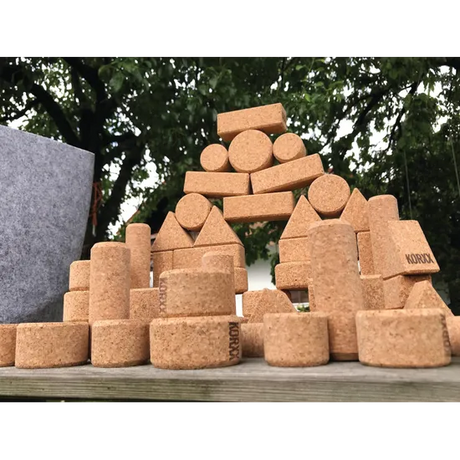 KORXX - Form Building Blocks - Set of 28 - Natural - Modern Teaching Aids NZ