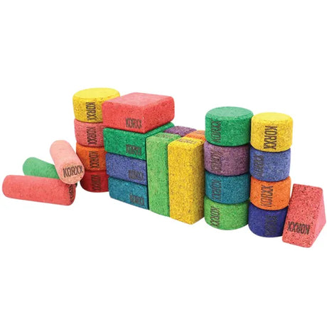 KORXX - Form Building Blocks - Set of 28 - Colour - Modern Teaching Aids NZ