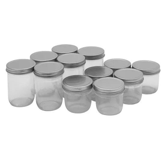 Glass Storage Jars Asst - Set of 12 - Modern Teaching Aids NZ