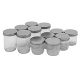 Glass Storage Jars Asst - Set of 12 - Modern Teaching Aids NZ