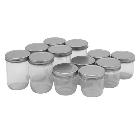 Glass Storage Jars Asst - Set of 12 - Modern Teaching Aids NZ