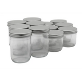 Glass Storage Jars Asst - Set of 12 - Modern Teaching Aids NZ