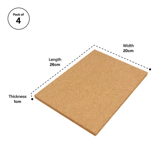 Cork Boards - 4 pcs - Modern Teaching Aids NZ