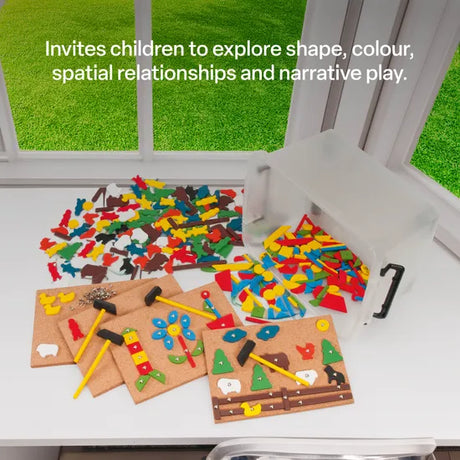 Hammer and Nail Play Set in Container - Modern Teaching Aids NZ