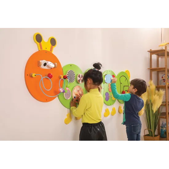 Caterpillar Wall Panel Game 5 Pieces - Modern Teaching Aids NZ