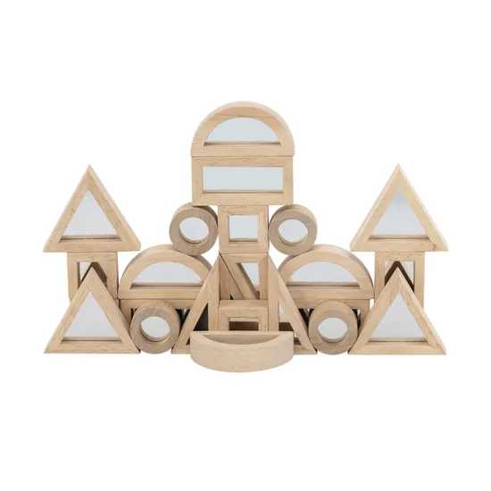 Mirror Blocks - Set of 24 - Modern Teaching Aids NZ
