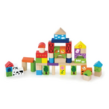 Farm Wooden Blocks Set - 50 Pieces - Modern Teaching Aids NZ
