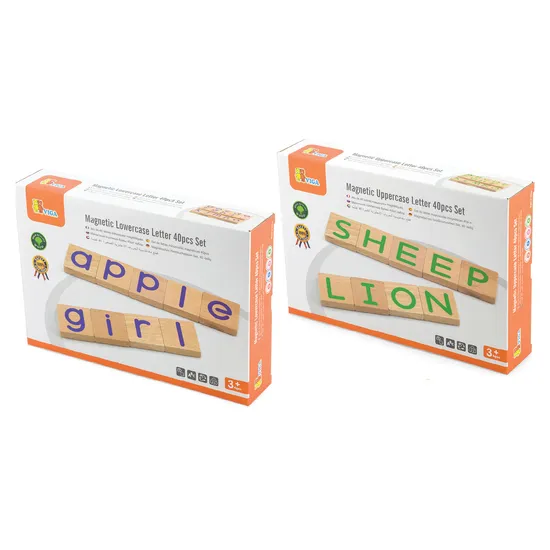Magnetic Upper & Lowercase Wooden Letters