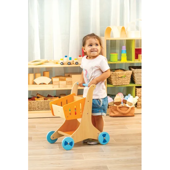 Wooden Shopping Cart - Modern Teaching Aids NZ